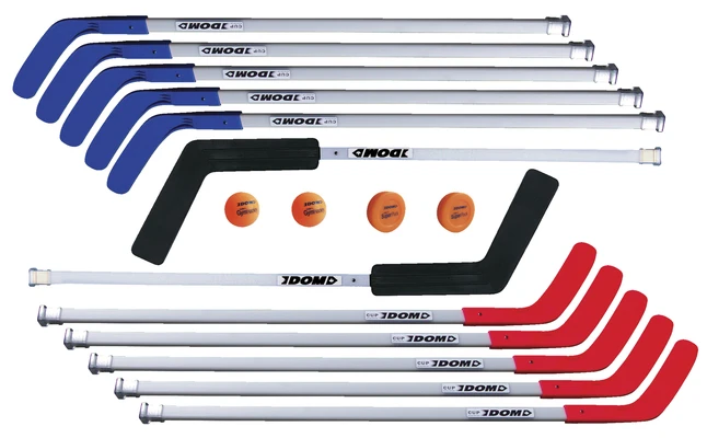DOM Pro Hockey Stick Set, Includes 10 Sticks, 2 Goalie Sticks, 2 SuperPucks And 2 Balls 4 DOM Pro Hockey Stick Set, Includes 10 Sticks, 2 Goalie Sticks, 2 SuperPucks And 2 Balls - Image 2