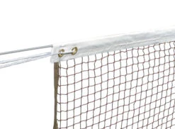 Sportime Badminton Tournament Net, 22 X 2-1/2 Feet, Steel Cable, Brown Net