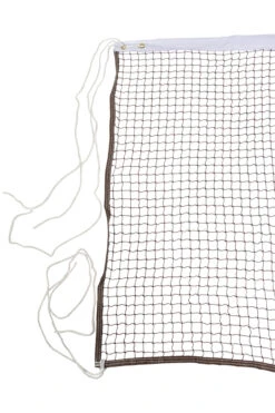 Sportime Deluxe Badminton Net, 22 X 2-1/2 Feet, Braided Rope Cable, Brown Net -Fitness Equipment 008978 C ecommfullsize