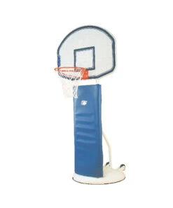 Bison Playtime Standard Elementary Non Marring Wheel, 48 X 36 Inch Backboard, Molded Plastic Backboard, White -Fitness Equipment 015226 B ecommfullsize