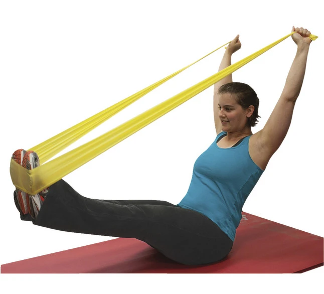 CanDo No-Latex X-Light Resistance Band, 6 Yards, Yellow 4 CanDo No-Latex X-Light Resistance Band, 6 Yards, Yellow - Image 2