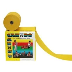 CanDo No-Latex X-Light Resistance Band, 50 Yards, Yellow