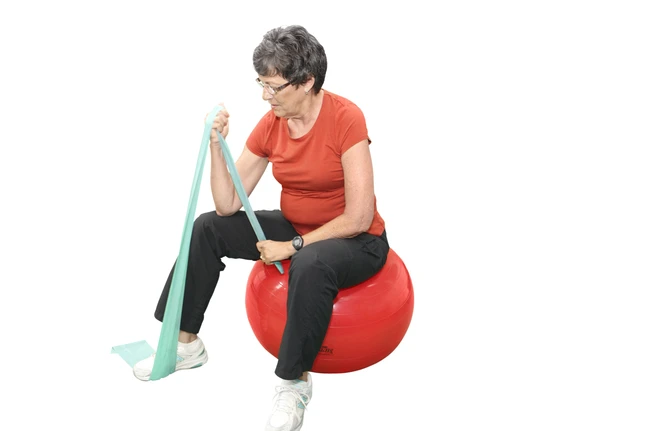 CanDo Latex Free Exercise Band, Medium Resistance, 50 Yard Roll, Green 4 CanDo Latex Free Exercise Band, Medium Resistance, 50 Yard Roll, Green - Image 2