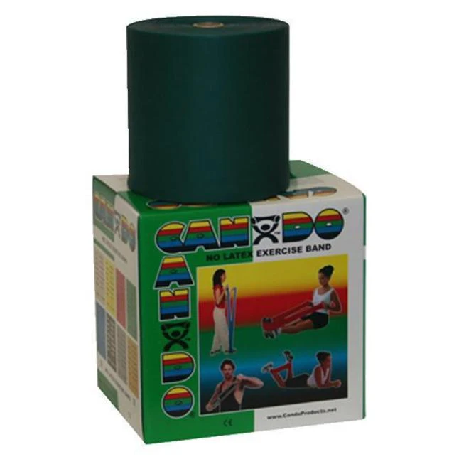 CanDo Latex Free Exercise Band, Medium Resistance, 50 Yard Roll, Green 3 CanDo Latex Free Exercise Band, Medium Resistance, 50 Yard Roll, Green