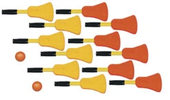 DOM Super-Safe Scooter Board Broomball Set, 6 Each Color