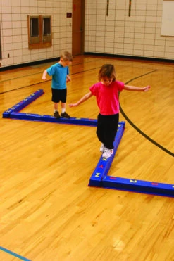WeeKidz Single Balance Beam, Shapes, 71 X 4 X 3 Inches, Foam/Vinyl Covered