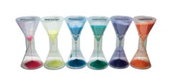 Sportime Sense-Of-Timers, 9-3/4 Inches, Assorted Colors And Times, Set Of 6