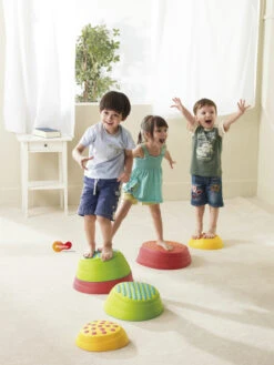 Weplay Rainbow River Stones, Set Includes 2 Small, 2 Medium And 2 Large