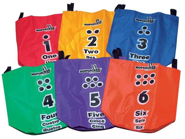 Sportime Large HopSackers, 13 X 13 X 30 Inches, Assorted Colors, Set Of 6 3 Sportime Large HopSackers, 13 X 13 X 30 Inches, Assorted Colors, Set Of 6