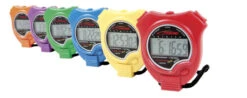 Sportime Timetracker Basic Stopwatches, Assorted Colors, Set Of 6