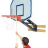 Bison QwikChange Basketball Shooting Station With Fan Shaped Backboard, 48 X 36 Inch Backboard, Steel, Graphite Backboard -Fitness Equipment 1275143 ecommfullsize