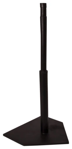 Champion Sports Telescopic Adjustable Height Batting Tee, 22 To 47 Inches, Black