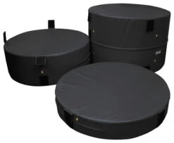Performance Plyo Cushion Set, Assorted Size, Black, Set Of 3