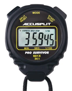Accusplit A601X Pro Survivor Stopwatch, Black
