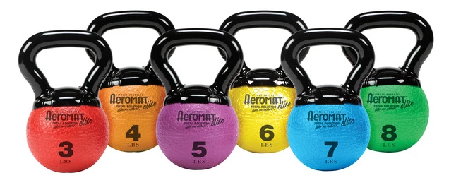 Aeromat Elite Mini 6 Lb Kettlebell, Yellow 4 Aeromat Elite Mini 6 Lb Kettlebell, Yellow - Image 2