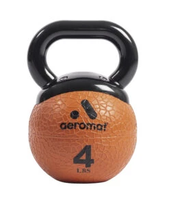 Aeromat Elite Mini 4 Lb Kettlebell, Orange