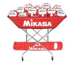 Mikasa Collapsible Hammock Ball Cart With Carry Bag, Scarlet