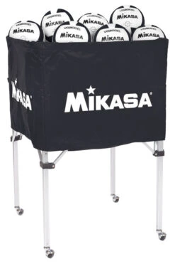 Mikasa Classic Collapsible Ball Cart With Carry Bag, Black