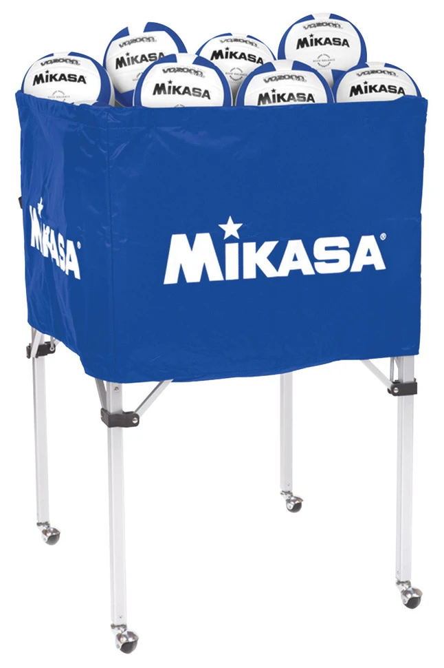 Mikasa Classic Collapsible Ball Cart With Carry Bag, Royal Blue 3 Mikasa Classic Collapsible Ball Cart With Carry Bag, Royal Blue