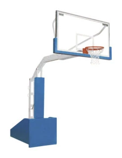 Bison T-Rex Competition Portable Basketball System, 72 X 42 Inch Glass Backboard