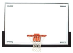 Bison Competition Official Tall Unbreakable Basketball Backboard, 72 X 48 Inches, Glass Backboard