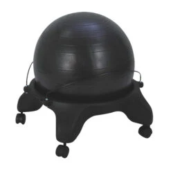 Aeromat Fit Chair, 22 L X 22 W X 31 H In, Black, 10 Lb