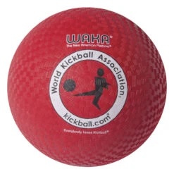 Mikasa Waka Youth Kickball, 8-1/2 Inch, Red, Rubber Cover