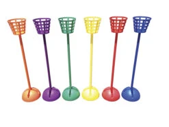 Pull-Buoy Multi-Dome BasketToss, Set Of 6 Baskets And 6 Poles