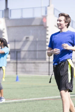 Sportime Flag Football Belts, Large 32 To 42 Inch Waist, Red And Yellow, Set Of 12 -Fitness Equipment 1478715 PA Football ecommfullsize