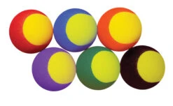 Sportime High Bounce Foam Tennis Trainer Balls, 3-1/2 Inches, Set Of 6