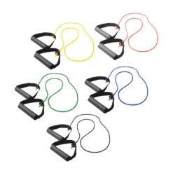 CanDo Lightweight Exercise Band With Handles, 48 Inches, Rubber Latex, Red -Fitness Equipment 1493391 A ecommfullsize 1