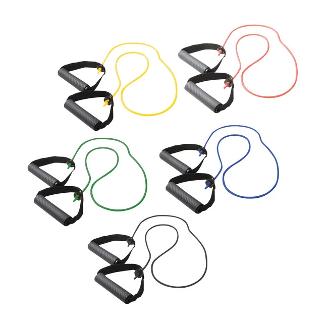 CanDo Mediumweight Exercise Tube With Handles, 48 Inches, Rubber Latex, Green 4 CanDo Mediumweight Exercise Tube With Handles, 48 Inches, Rubber Latex, Green - Image 2