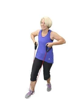 CanDo Lightweight Exercise Band With Handles, 48 Inches, Rubber Latex, Red -Fitness Equipment 1493392 SOAR C ecommfullsize