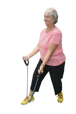 CanDo Heavyweight Exercise Band With Handles, 48 Inches, Rubber Latex, Blue -Fitness Equipment 1493394 SOAR D ecommfullsize