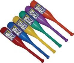 Champion Sports Rhino Megaball Bat, Plastic, Assorted Colors, Set Of 6