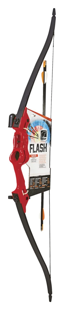 Bear Flash Bow, Youth, 47 Inches Long, Red