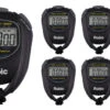 Robic 2 Split Memory Water Resistant Stopwatch, Black, Set Of 7 -Fitness Equipment 1592970 A ecommfullsize