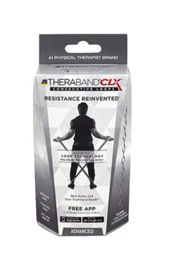 TheraBand CLX Advanced 5 Feet Silver
