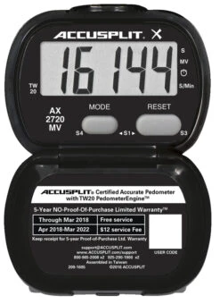 ACCUSPLIT AX2720MV Activity Tracker Pedometer