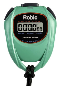 Robic SC-429 Water Resistant All Purpose Stopwatch, Green