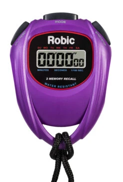Robic SC-429 Water Resistant All Purpose Stopwatch, Purple