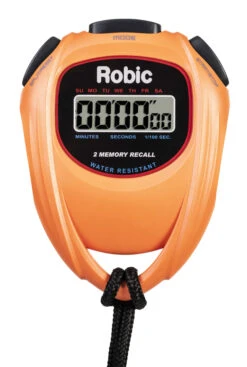 Robic SC-429 Water Resistant All Purpose Stopwatch, Orange
