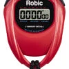 Robic SC-429 Water Resistant All Purpose Stopwatch, Red