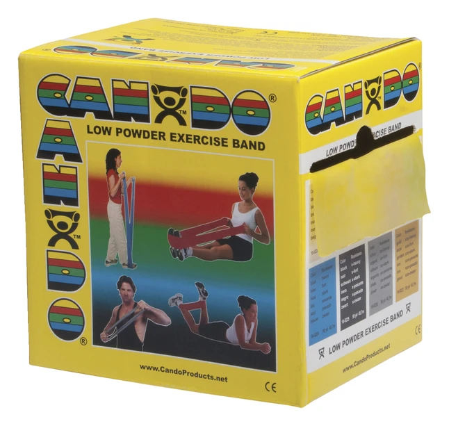 CanDo Exercise Band, Extra Light Band, 50 Yards, Yellow