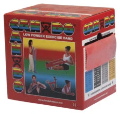 CanDo Exercise Band, Light Band, 50 Yards, Red