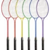 Champion Badminton Tempered Steel Twin-Shaft And Frame Racket, Coated Steel Strings, Set Of 6 -Fitness Equipment 2020135 A ecommfullsize