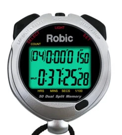 Robic Silver 60 Stopwatch, Silver