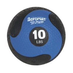 Aeromat Deluxe Medicine Ball, 10 Pounds, Black And Blue