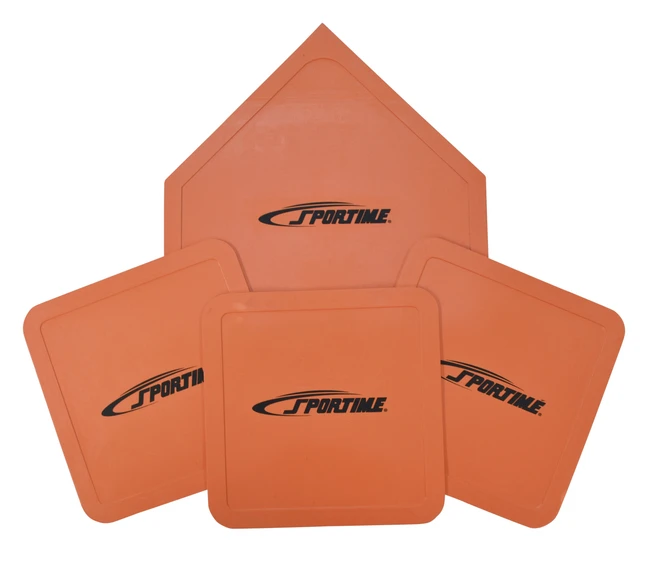 Sportime Throw-Down Bases And Home Plate, Orange, Set Of 4 4 Sportime Throw-Down Bases And Home Plate, Orange, Set Of 4 - Image 2