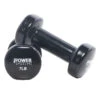Power System Deluxe Vinyl Dumbbells, 7 Pounds, Black, Pair -Fitness Equipment 2093206 A ecommfullsize